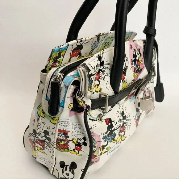 Disney Mickey Mouse Minnie Comic Strip Locket Handbag - Picture 2 of 8
